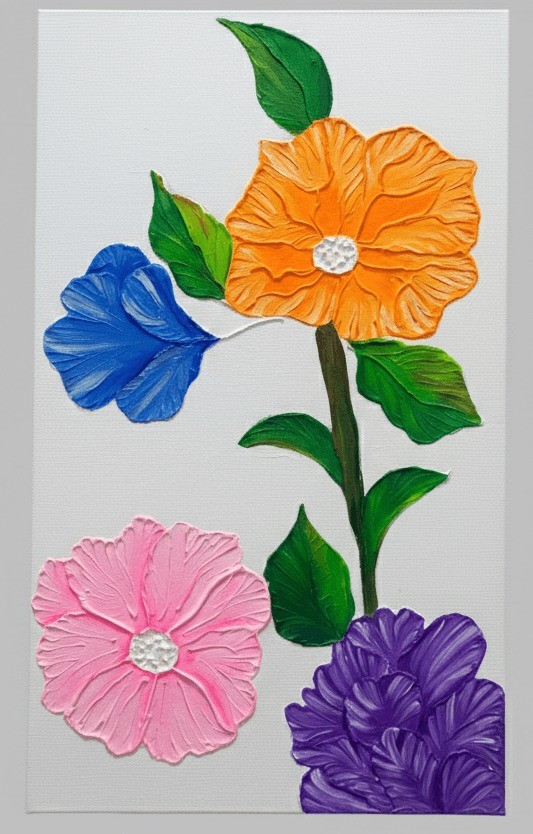 Pintura acrílica sobre lienzo